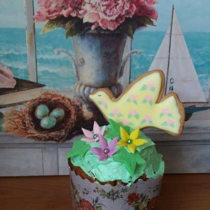 Easter kiss cake (met chocolade en kersen)