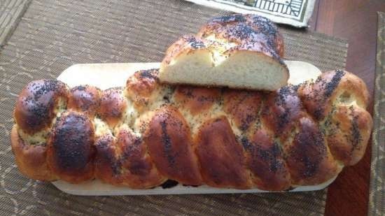 Vlechtwerk van tarwe en aardappelen (challah) (oven)