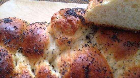 Vlechtwerk van tarwe en aardappelen (challah) (oven)