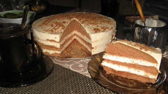 Moroccan cake with coffee