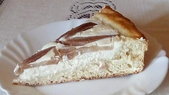 Torta di pere e ricotta di lievito