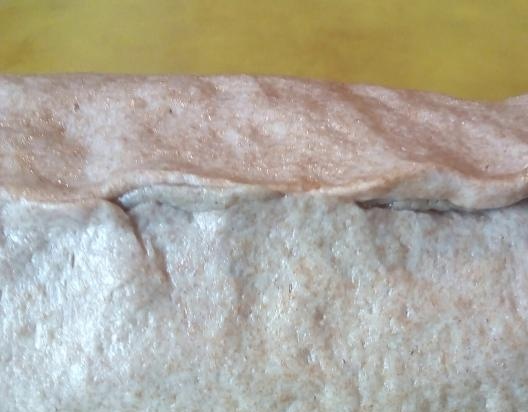 Pane lievitato composto da tre tipi di farina