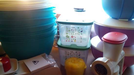 Plastic dishes Tupperware - reviews