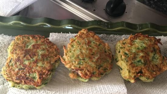 Zucchini pancake nhân thịt