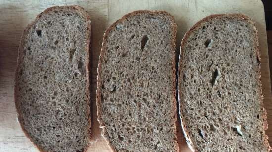 Pane di segale e grano con cipolle (basato sulla ricetta New York Deli Rye di P. Reinhart)