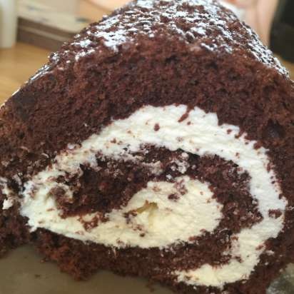 Chocolate sponge roll