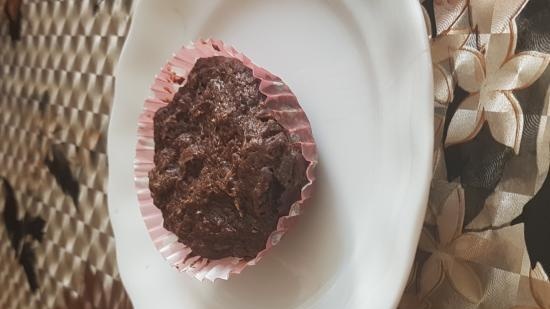 Muffins de chocolate con calabacín