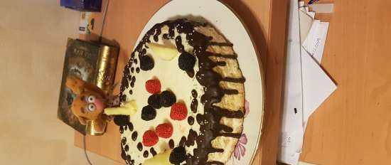 Torta classica (biscotto e crema)