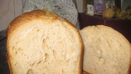 Wheat bread with rye sourdough