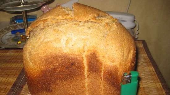 Wheat bread with rye sourdough