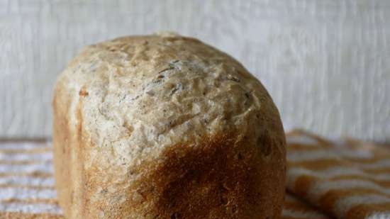 Pane di grano con semi ed erbe aromatiche