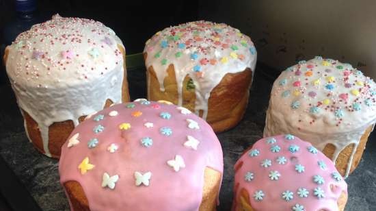 Kulich con Myasoedovskaya en el horno (clase magistral)