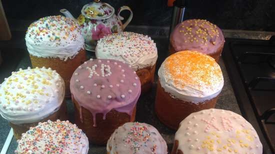 Kulich con Myasoedovskaya en el horno (clase magistral)