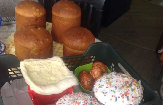 Kulich con Myasoedovskaya al forno (master class)