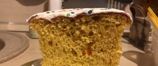 Gestremde melkcake met pompoen