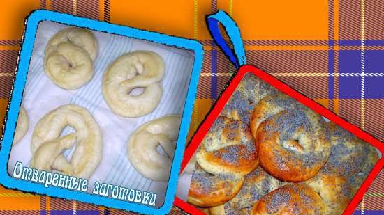 Bagels de natillas (pretzels)