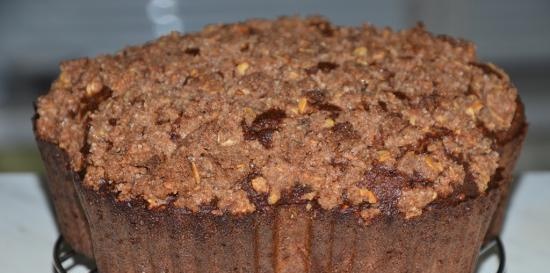 Torta di zucca con streusel di avena