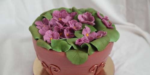 Mga cake ng bulaklak