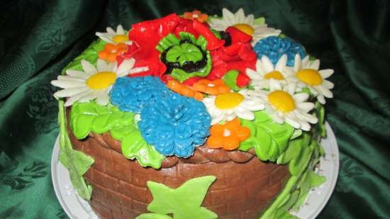 Mga cake ng bulaklak