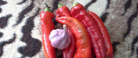 Green pepper na may miso paste (chaem)