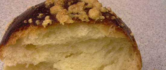 Rotllos de flam amb streusel