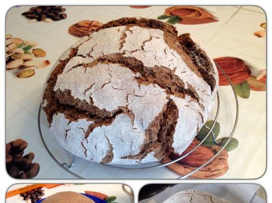 Roggebrood in zuurdesem van behangmeel