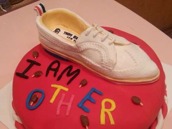 Mga cake na may sapatos