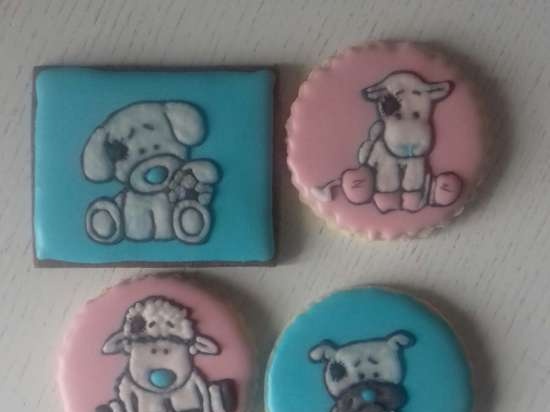 We decorate gingerbread cookies, cookies