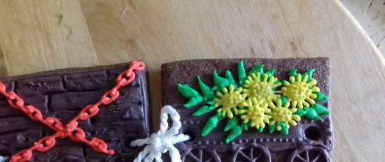 We decorate gingerbread cookies, cookies