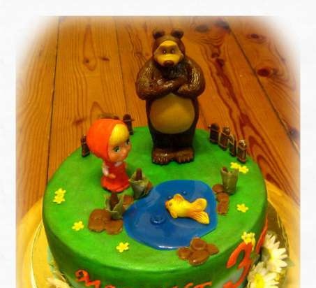 Torte basate sul cartone animato Masha e Orso