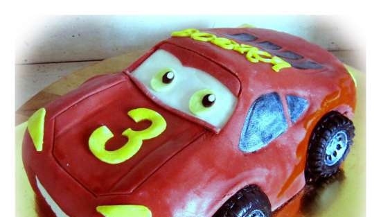 Cakes based on the cartoon Cars