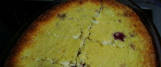 Cagliata panna acida con frutti di bosco