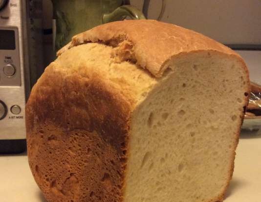 Pan de masa madre francesa en una panificadora