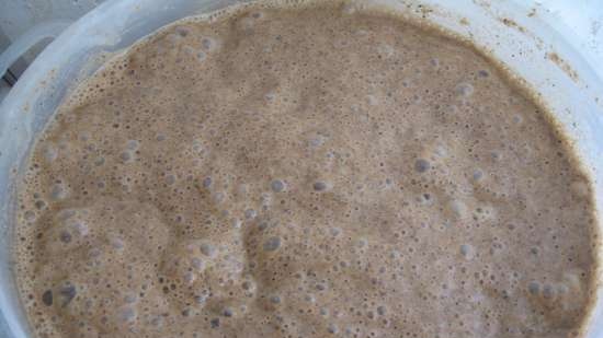 Pane nero con lievito naturale di segale e malto