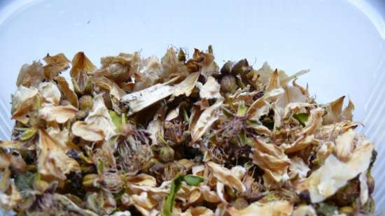 Fermented tea made from leaves of garden and wild plants (master class)