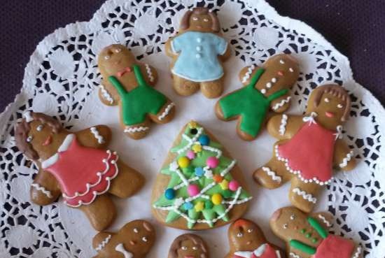 We decorate gingerbread cookies, cookies