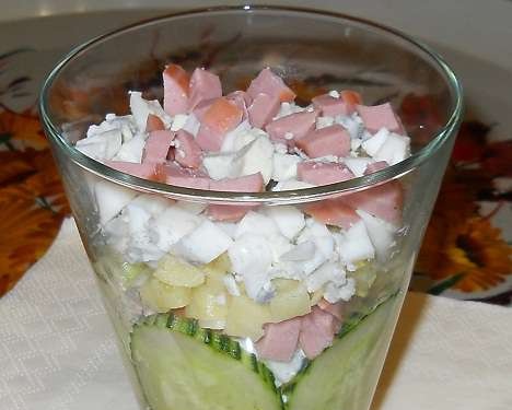 Cheese okroshka