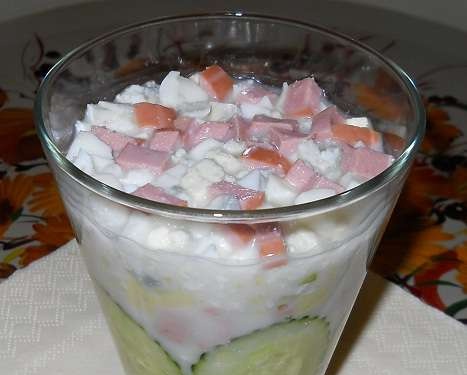 Cheese okroshka