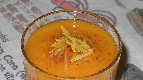 Smoothie "Torta di zucca con albicocche secche e arance"