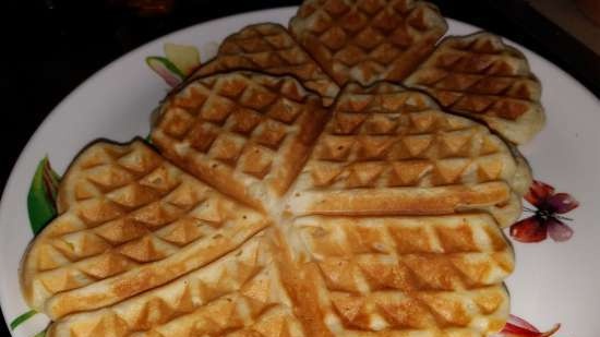 Waffles de limón con crema agria (Schmand-Zitronenwaffeln)