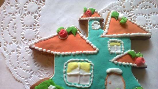 We decorate gingerbread cookies, cookies