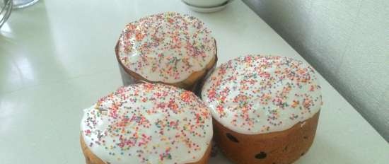 Kulich con Myasoedovskaya en el horno (clase magistral)