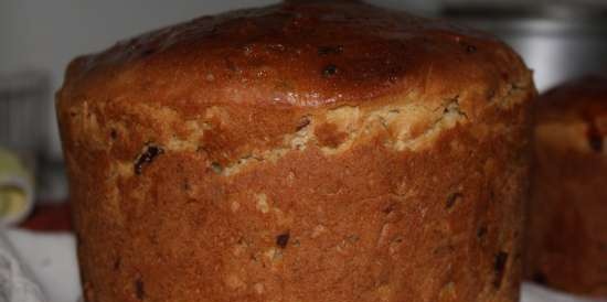 Torta di Pasqua di Gerusalemme (ricetta per la macchina per il pane)