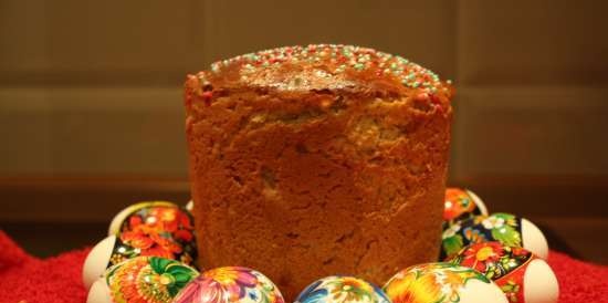 Kulich Pechersky (pastar en una pa)