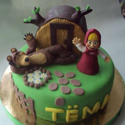 Torte basate sul cartone animato Masha e Orso