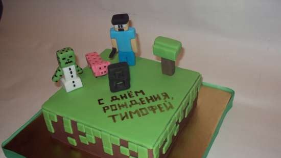 Cakes based on cartoons Transformers, Lego and other superheroes