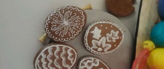 We decorate gingerbread cookies, cookies