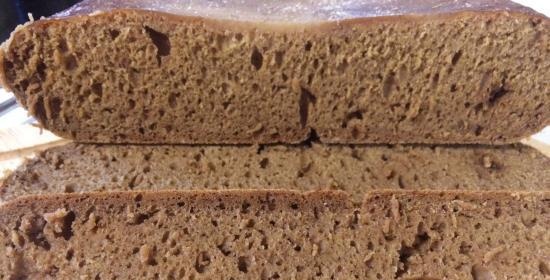 Icelandic black bread rugbruise (yeast-free)