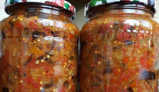 Eggplant caviar (for every day and preservation for the winter)