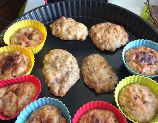 Galletas de plátano con nueces